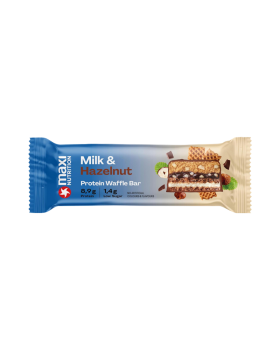 Maxi Nutrition Protein Waffle Bar Milk und Hazelnut, Proteinriegel, 40g